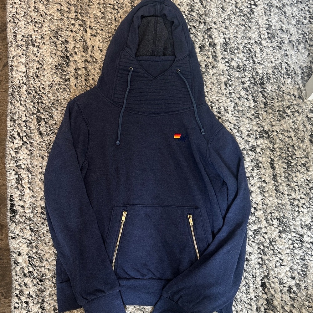 AVIATOR NATION navy blue ninja hoodie size M